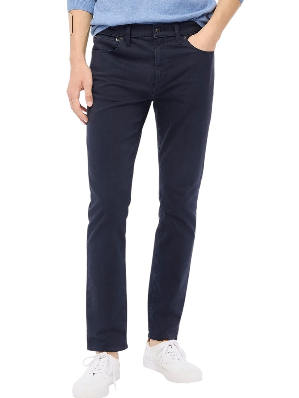 NEW J. CREW Factory Slim-fit Garment-Dyed Five-Pocket Jean Navy NWT Size 30x30